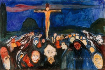 Artworks in 150 Subjects Painting - golgotha 1900 Edvard Munch Expressionism
